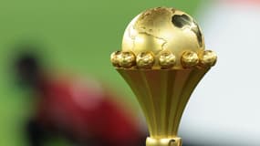 Le trophée de la Coupe d'Afrique des nations, le 6 février 2022.
