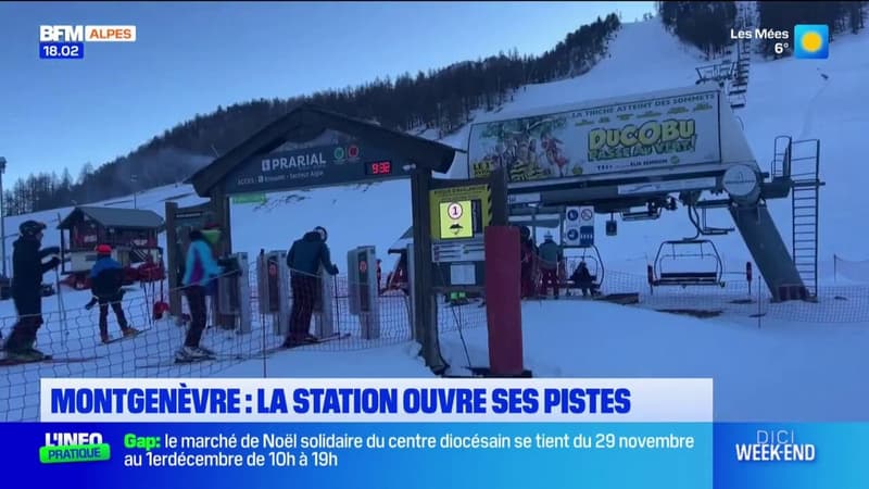 La station de ski de Montgenèvre a rouvert, la première de la saison pour les Alpes françaises