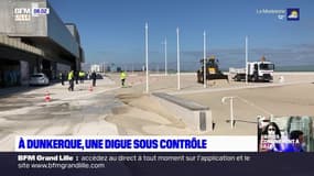 A Dunkerque: la digue rouverte aux promeneurs mais sous haute-serveillance