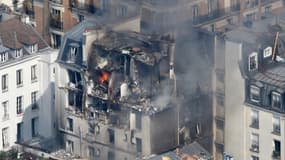 Une partie de l'immeuble a été détruite par l'explosion