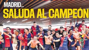 "Madrid... salue le champion", en une du journal Sport du lundi 12 mai 2025
