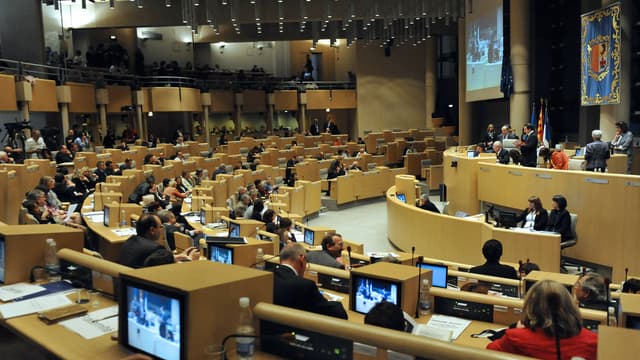 L'hémicycle du conseil régional de Paca à Marseille, en 2010 (illustration)