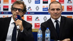 Fabien Galthié et Raphaël Ibanez