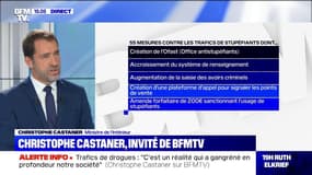 Lutte antidrogues: "Je souhaite qu'il n'y ait pas un mètre carré en France qui échappe à la République", déclare Christophe Castaner
