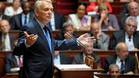 Le 1er ministre, Jean-Marc Ayrault au perchoir de l'Assemblée nationale