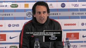 Unai Emery : ‘’Nous voulons travailler et progresser sur le plan mental’’