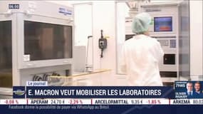 Emmanuel Macron veut mobiliser les laboratoires pour soutenir la recherche française
