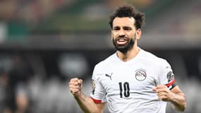 Mohamed Salah lors de la CAN le 26 janvier 2022.
