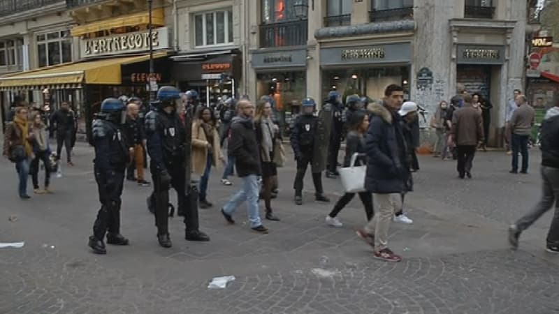 Deux gendarmes ont été blessés lors de ces affrontements entre forces de l'ordre et supporters.