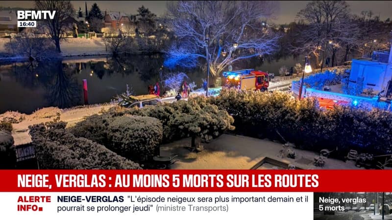 Neige-verglas: au moins cinq morts sont à déplorer sur les routes