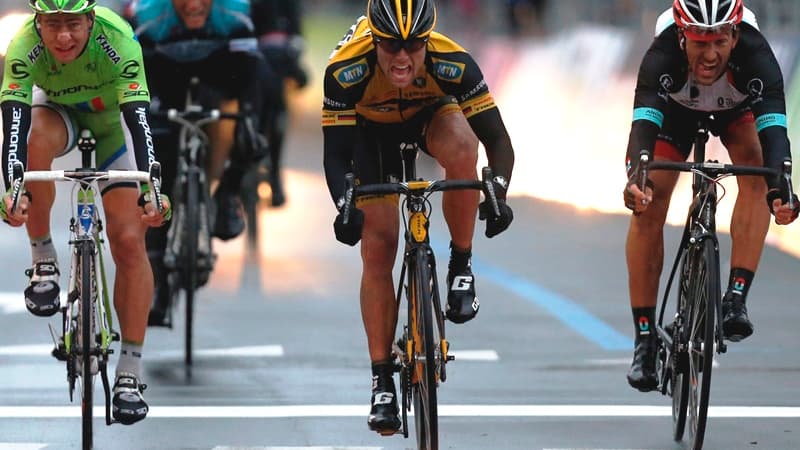 Gerald Ciolek, vainqueur en 2013 devant Peter Sagan Gerald Ciolek, vainqueur en 2013 devant Peter Sagan