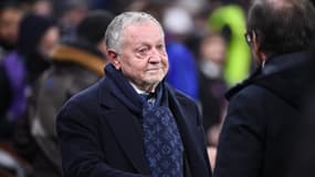 Jean-Michel Aulas pendant un match de l'OL en Ligue 1 contre Nantes, le 30 novembre 2025