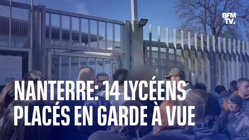 Nanterre: 14 lycéens placés en garde à vue