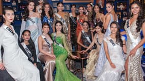 Plusieurs candidates de Miss Univers à Las Vegas, le 20 novembre 2017