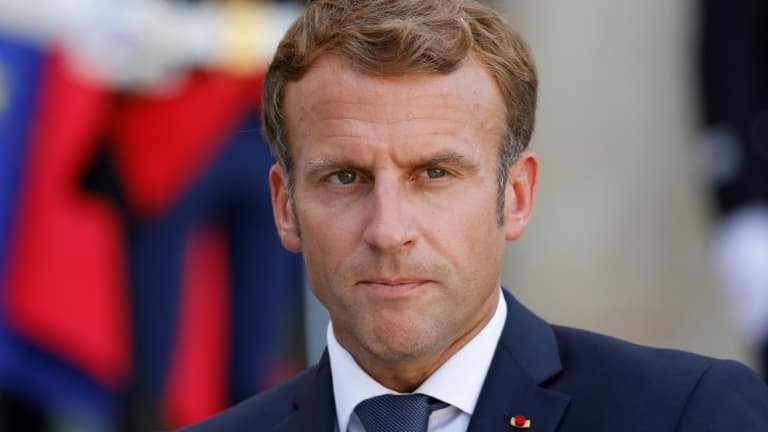 Emmanuel Macron à L'Elysée le 6 septembre 2021.