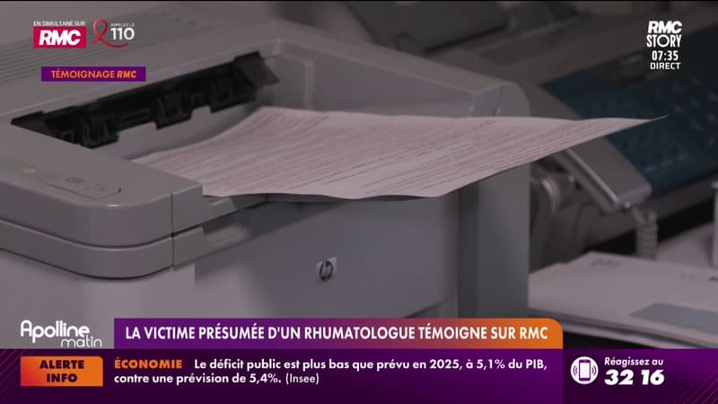 La victime d'un rhumatologue témoigne sur RMC