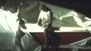 Le second suspect des attentants de Boston, avant son interpellation, vendredi 19 avril.