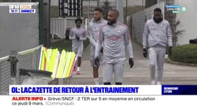 OL : Alexandre Lacazette de retour à l'entrainement