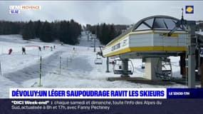 Hautes-Alpes: des chutes de neige au Dévoluy, mais moins fortes qu'annoncées