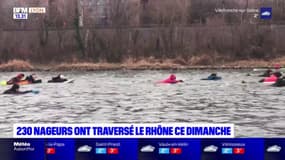 Lyon: 230 nageurs ont traversé le Rhône 