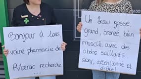 Capture d'écran de la vidéo publiée le 30 avril par la Pharmacie de Ribérac.