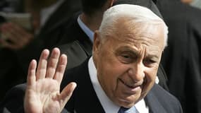 Ariel Sharon en décembre 2005,  en Israël.