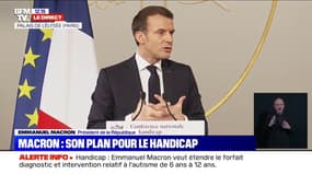"Nous ne sommes pas au rendez-vous de l'inclusivité." Emmanuel Macron dévoile son plan pour le handicap