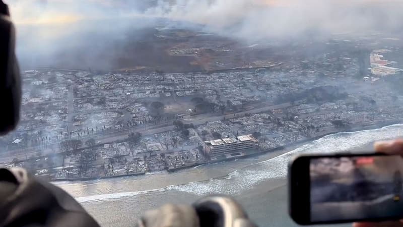 Hawaï: sur l'île de Maui, une station balnéaire quasiment détruite par les violents incendies