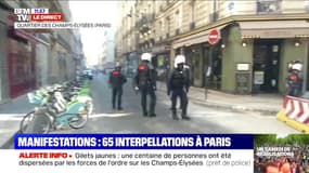 Les forces de l'ordre ont tiré de nombreux gaz lacrymogènes aux abords des Champs-Élysées 