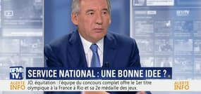 Terrorisme: François Bayrou pour un "service national universel, civique et de sécurité"