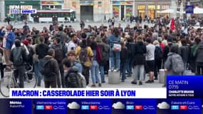 Lyon: une casserolade pendant l'interview d'Emmanuel Macron, quelques tensions en fin de soirée