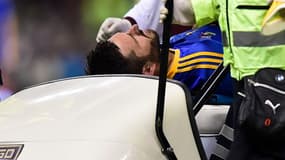 André-Pierre Gignac, buteur, a dû quitter ses partenaires des Tigres plus tôt que prévu lors de la finale aller du championnat d'ouverture du Mexique ce jeudi.