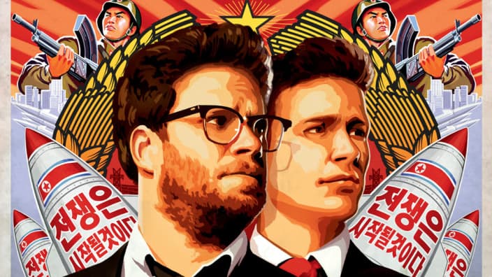 Affiche de "L'Interview qui tue" de Seth Rogen et Evan Goldberg.