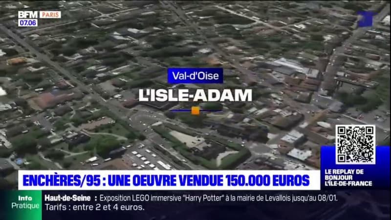 Val d'Oise: une oeuvre vendue 150.000 euros aux enchères
