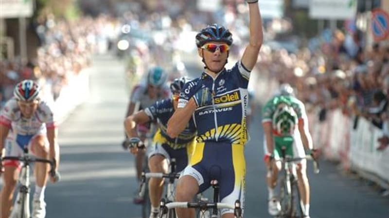 Riccardo Ricco, ici lors de sa victoire en début de saison sur la Coppa Sabatini