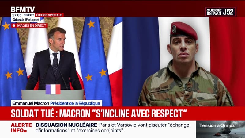 Soldat français tué au Liban: "Le Hezbollah a visé nos soldats", affirme Emmanuel Macron