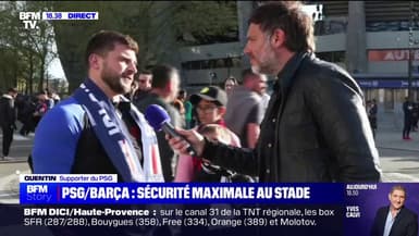 PSG-Barça: ce supporter trouve le dispositif de sécurité "rassurant"