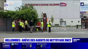 Nord: grève des agents de nettoyage SNCF à Hellemmes
