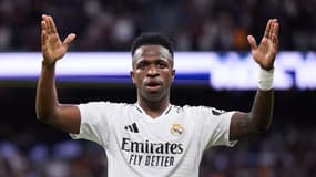 Vinicius Jr avec le Real Madrid le 23 février 2025