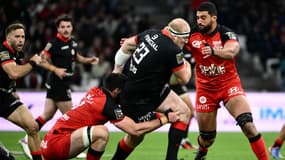 Joel Merkler, avec Toulouse contre Toulon le 20 avril 2024.