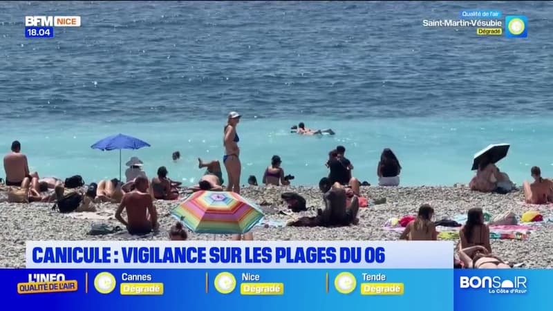 Canicule : vigilance sur les plages du 06