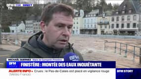 "Un début d'inondation sous contrôle": Michaël Quernez, maire de Quimperlé (Finistère), réagit à la crue de la Laïta 