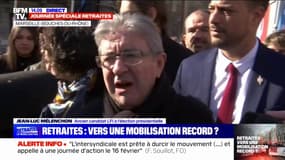 Retraites: "Ça va être certainement la journée sociale la plus dense depuis 50 ans", souligne Jean-Luc Mélenchon 