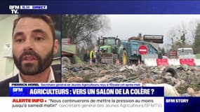 Syndicats agricoles reçus à l'Élysée: "On ne va pas arrêter les mobilisations ce soir", indique Pierrick Horel (secrétaire général de Jeunes Agriculteurs)