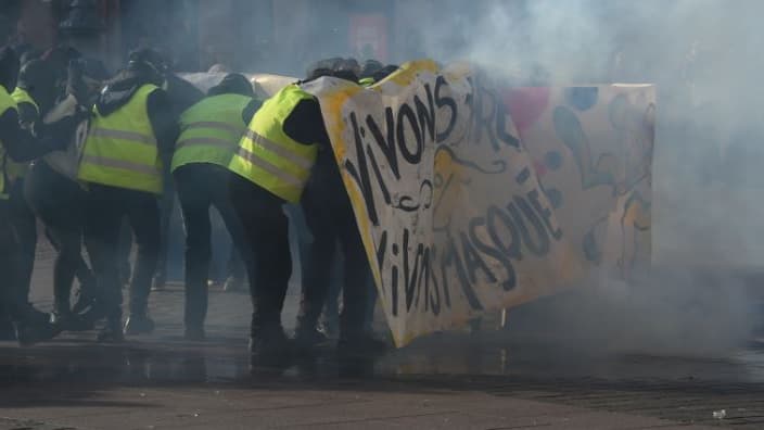 Gilets jaunes à Toulouse. 