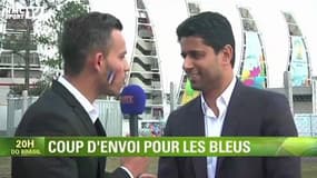 Football / Nasser Al-Khelaïfi soutient les Bleus - 15/06