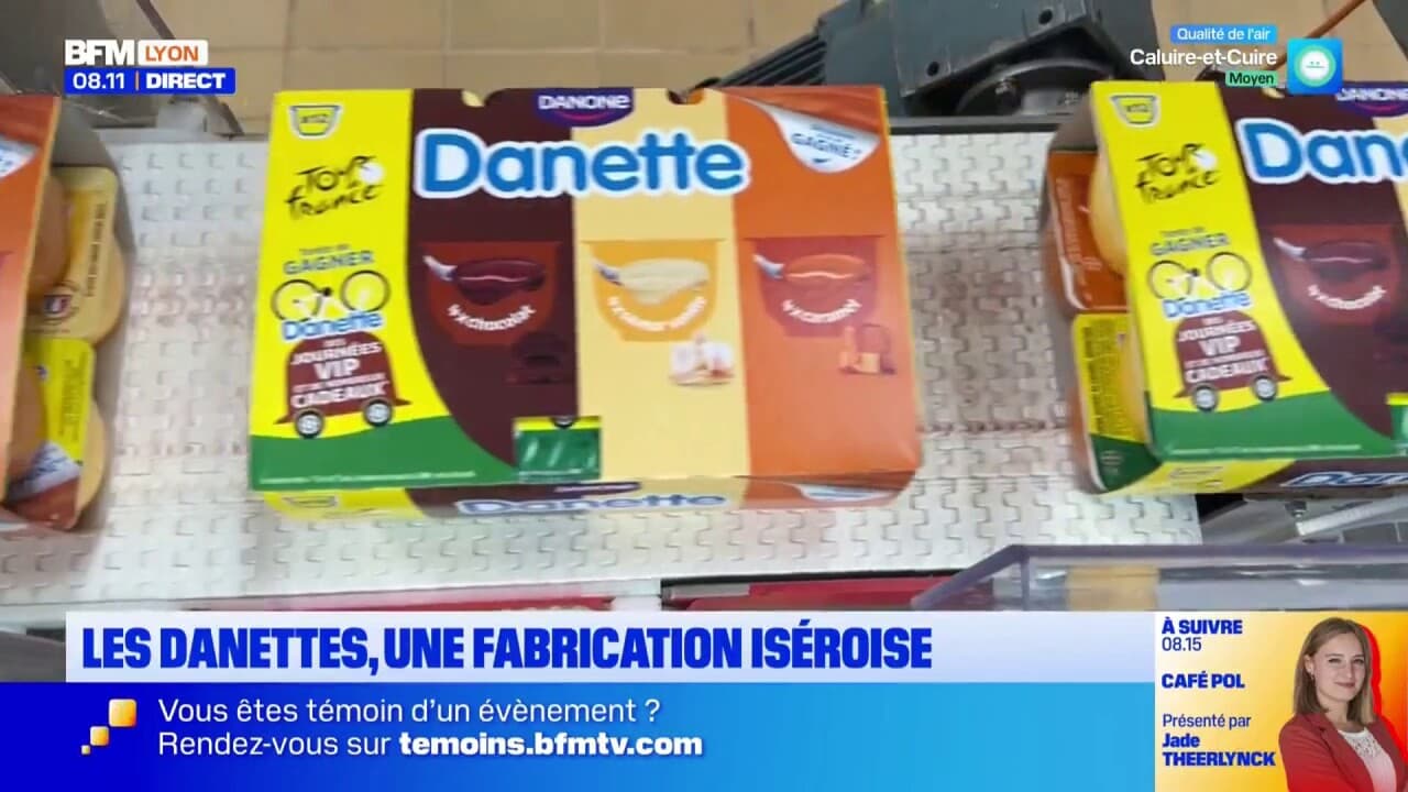 Les Danette sont produites dans la région lyonnaise !