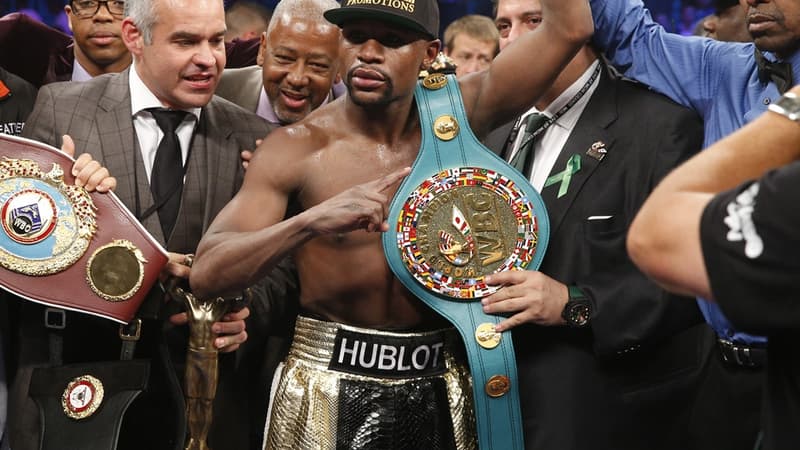Floyd Mayweather, vainqueur de Manny Pacquiao sur décision unanime des juges