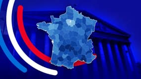 La carte de la participation par département au second tour des législatives. 