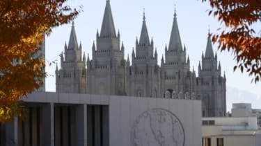 Le temple des Mormons à Salt Lake City dans l'Utah.